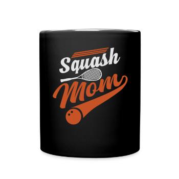 Cool Squash Mom Squash Player Mama - Full Colour Mug - black - Front