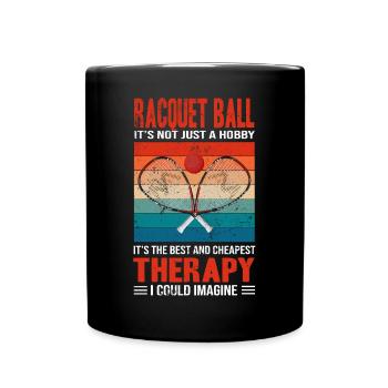 It's the best and cheapest Therapy Racquetball - Tasse einfarbig - Schwarz - Vorne