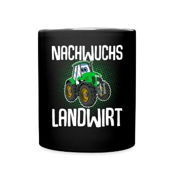 Nachwuchs Landwirt Kinder - Tasse einfarbig - Schwarz - Vorne