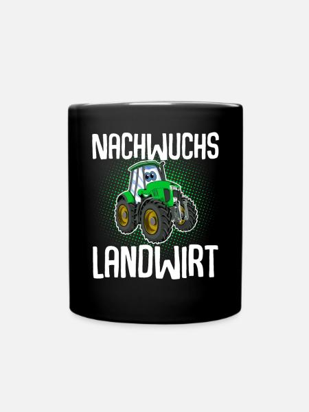 Nachwuchs Landwirt Kinder - Tasse einfarbig - Schwarz