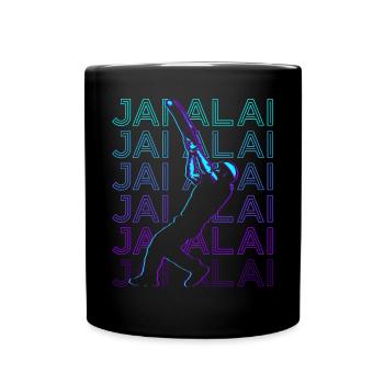 Jai Alai Player Rétro - Mug uni - noir - Devant