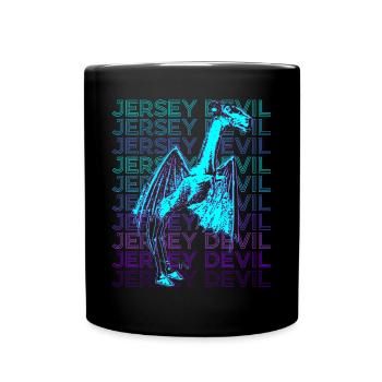 Jersey Devil Kryptide Kryptozoologie Retro - Tasse einfarbig - Schwarz - Vorne