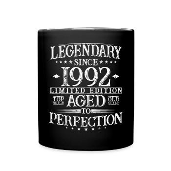 Légendaire cadeau d’anniversaire vintage 1992 - Mug uni - noir - Devant