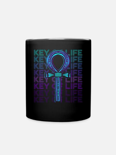 Schlüssel des Lebens Ankh Ägyptisches Symbol Altes - Tasse einfarbig - Schwarz