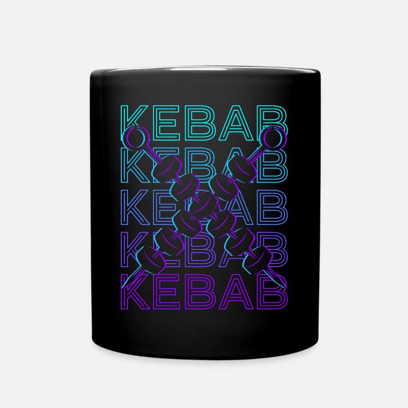 Doner kebab kebab kebab retro - Full Colour Mug - black