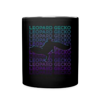 Léopard Gecko Rétro - Mug uni - noir - Devant