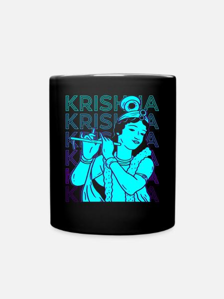 Krishna Hindu-Gott Hindu-Mythologie Alt-Hindu - Tasse einfarbig - Schwarz