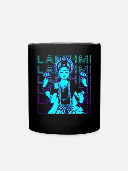 Lakshmi Hindu-Göttin Hindu-Mythologie - Tasse einfarbig - Schwarz