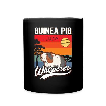 Meerschweinchen Flüsterer Cochon d’Inde Whisperer - Mug uni - noir - Devant
