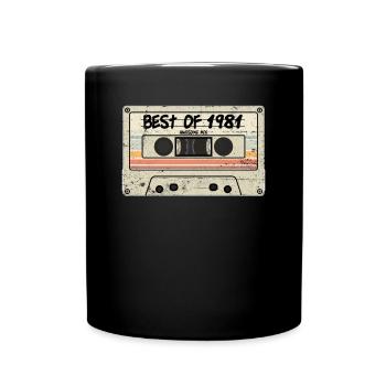 Le meilleur de 1981 Cassette Retro Tape - Mug uni - noir - Devant