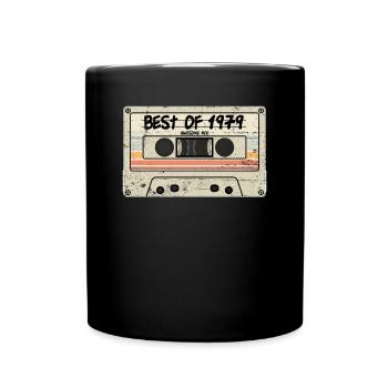 Best of 1979 Kasette - Tasse einfarbig - Schwarz - Vorne