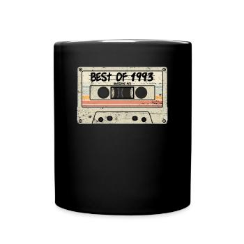 Best of 1993 Cassette Retro Tape - Full Colour Mug - black - Front