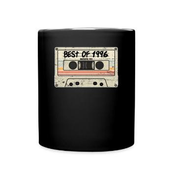Best of 1996 Cassette Retro Tape - Full Colour Mug - black - Front