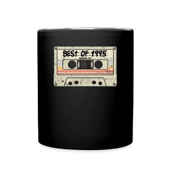 Best of 1995 Cassette Retro Tape - Full Colour Mug - black - Front