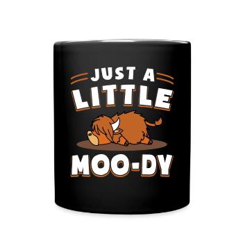 Vache bovine écossaise des Highlands - Mug uni - noir - Devant
