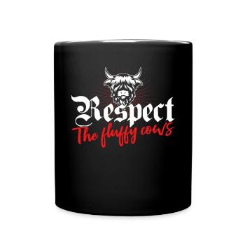 Vache bovine écossaise des Highlands - Mug uni - noir - Devant
