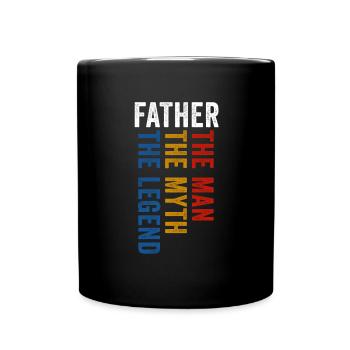 Papa The man of myth the legend Father - Full Colour Mug - black - Front