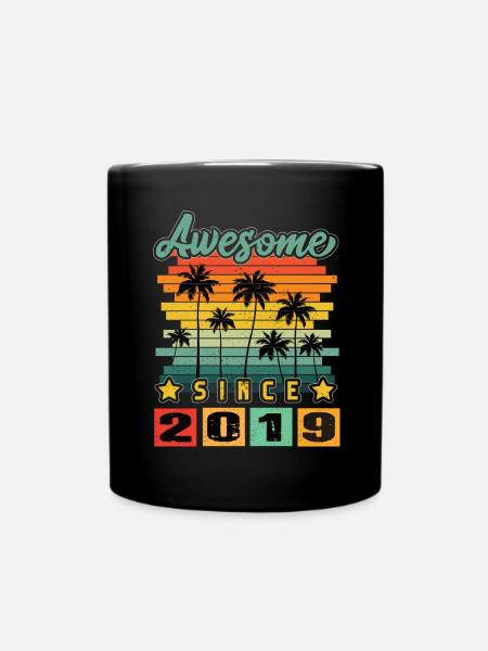 Awesome Since 2019 - Tasse einfarbig - Schwarz