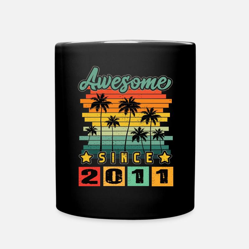 Awesome Since 2011 - Tasse einfarbig - Schwarz