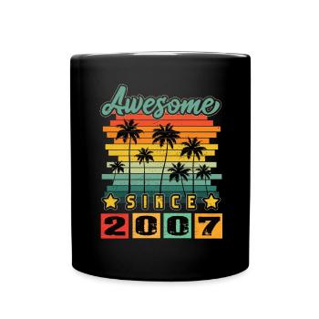 Awesome Since 2007 - Full Colour Mug - black - Front
