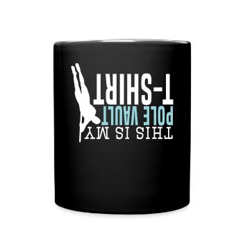Stabhochspringer Stabhochspringer Das ist mein Stabhochsprung - Tasse einfarbig - Schwarz - Vorne