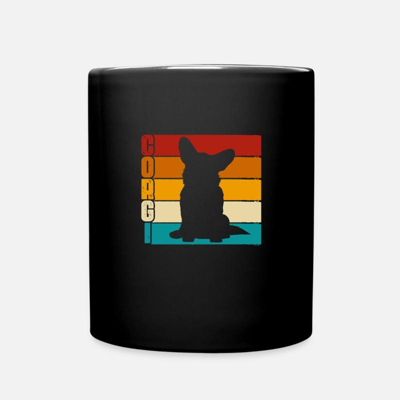 Corgi - Tasse einfarbig - Schwarz