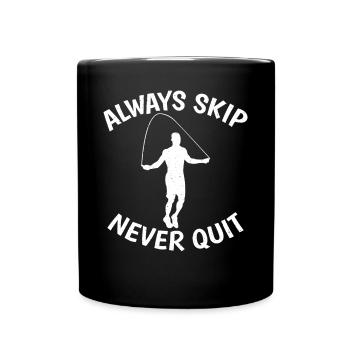 Saut à la corde pour le fitness roping - Mug uni - noir - Devant