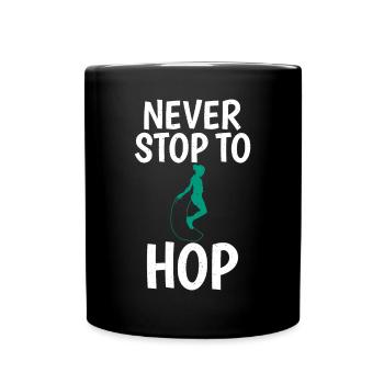Saut à la corde pour le fitness roping - Mug uni - noir - Devant