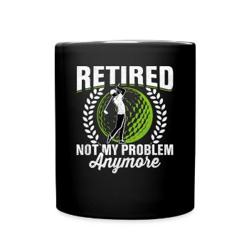 Le golfeur à la retraite n’est plus mon problème - Mug uni - noir - Devant