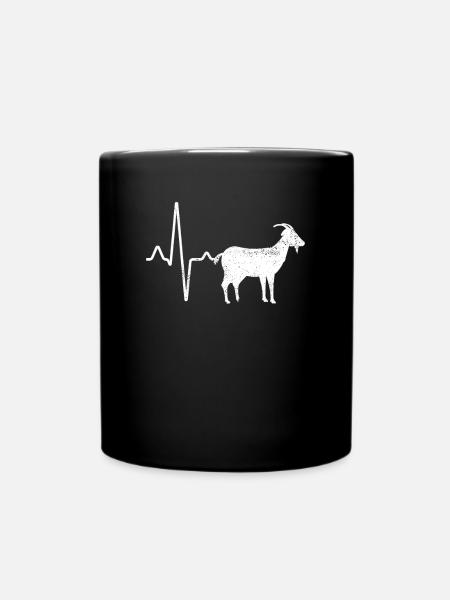 Battement de cœur de chèvre - Mug uni - noir