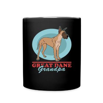 Great Dane | Dog Dog Owner Gift - Full Colour Mug - black - Front
