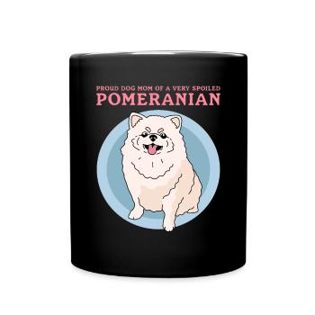 Poméranien Maman Propriétaire de chien Zwergspitz Cadeau - Mug uni - noir - Devant
