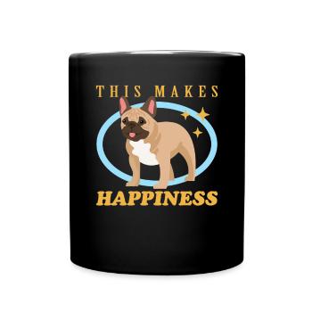 Français Cadeau Bulldog Français Bulldog - Mug uni - noir - Devant