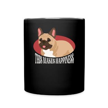 Français Cadeau Bulldog Français Bulldogs - Mug uni - noir - Devant