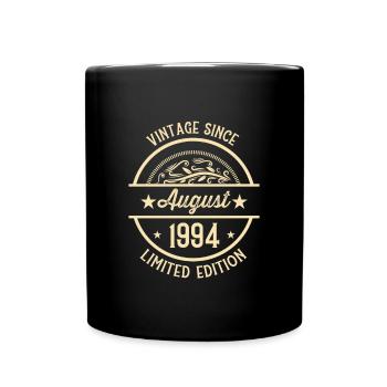 Anniversaire Vintage depuis août 1994 - Mug uni - noir - Devant