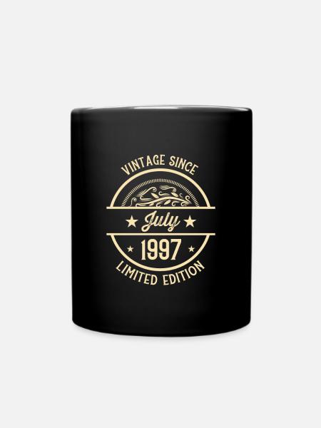 Anniversaire Vintage depuis juillet 1997 - Mug uni - noir