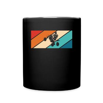 Vintage Retro Quad Driver Shirt Gift - Full Colour Mug - black - Front