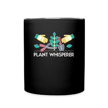 Plant Whisperer Shirt Gift Vintage Retro - Full Colour Mug - black - Front