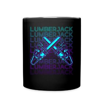 Lumberjack Lumberjack Retro - Full Colour Mug - black - Front