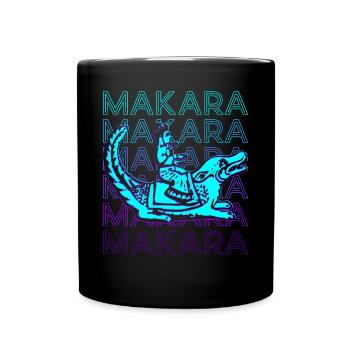 Makara Hindu Mythology Ancient Hindu Retro - Full Colour Mug - black - Front