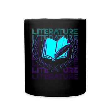 Literatur Englisch Bücher Literarische Retro - Tasse einfarbig - Schwarz - Vorne