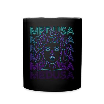 Méduse Mythologie grecque Gorgone Grie antique - Mug uni - noir - Devant