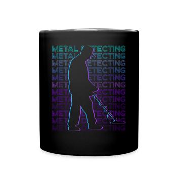 Détection de métaux Détecteur de métaux Retro - Mug uni - noir - Devant