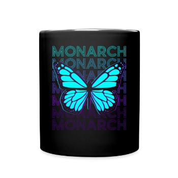 Monarque Papillon Rétro - Mug uni - noir - Devant