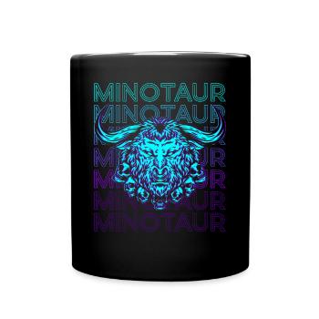Minotaurus Griechische Mythologie Altgriechisch Re - Tasse einfarbig - Schwarz - Vorne