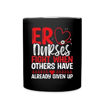 Emergency Medical Nurse ER Technician ER Nurse - Full Colour Mug - black - Front