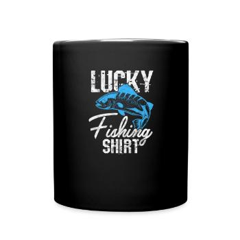 Angler - Tasse einfarbig - Schwarz - Vorne