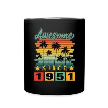 Awesome Since 1951 - Full Colour Mug - black - Front