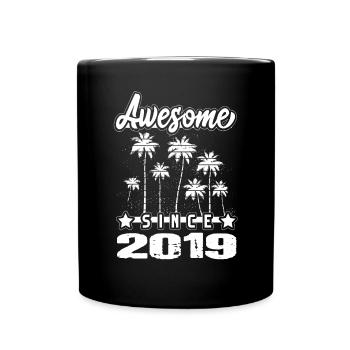 Awesome Since 2019 - Full Colour Mug - black - Front