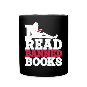 I Read Banned Books 39 - Full Colour Mug - black - Front